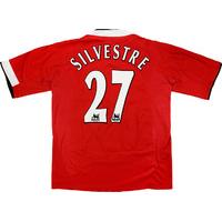 2004 05 manchester united match worn home shirt silvestre 27 v psv