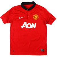 2013-14 Manchester United Home Shirt (Excellent) L.Boys