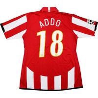 2006-07 PSV Match Issue Champions League Home Shirt Addo #18