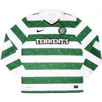 2010-12 Celtic Home L/S Shirt (Good) 3XL