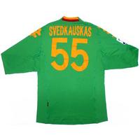 2012-13 Roma Match Issue GK Green Shirt Svedkauskas #55