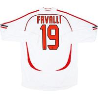 2006 07 ac milan player issue away ls shirt favalli 19 as new xl