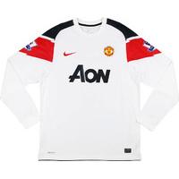 2010 12 manchester united player issue domestic away ls shirt xl