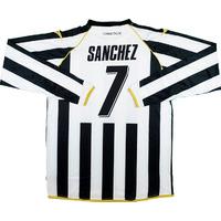 2010-11 Udinese Home L/S Shirt Sanchez #7 *w/Tags*