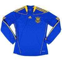 2010-11 Ukraine Player Issue Away L/S Shirt M