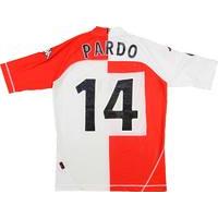 2004-05 Feyenoord Match Issue UEFA Cup Home Shirt Pardo #14