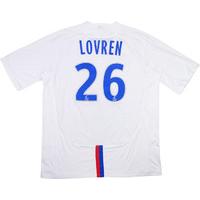 2009-10 Lyon Match Issue Home Shirt Lovren #26