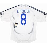 2006-07 Real Madrid Player Issue Home L/S Shirt Emerson #8 *w/Tags* XL