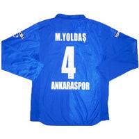 2007-08 Ankaraspor L/S Match Issue Home Shirt M.Yolda? #4