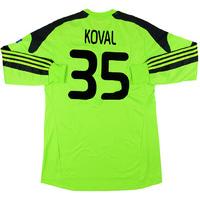 2013 14 dynamo kiev match issue europa league gk shirt koval 35 wtags