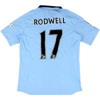 2012-13 Manchester City Match Issue FA Cup Home Shirt Rodwell #17