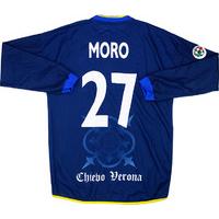 2002-03 Chievo Verona Match Issue Third L/S Shirt Moro #27