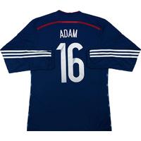 2014-15 Scotland Player Issue Adizero Home L/S Shirt Adam #16 *w/Tags*