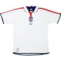 2003 05 england home shirt excellent l