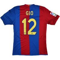 2006-07 Barcelona Match Issue Home Shirt Gio #12