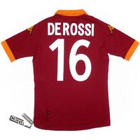 2012-13 Roma Home Shirt De Rossi #16 *w/Tags* S
