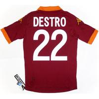 2012-13 Roma Home Shirt Destro #22 *w/Tags* XS