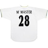 2001-02 Leeds Match Issue UEFA Cup Home Shirt McMaster #28 (v PSV)