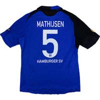 2009-10 Hamburg Match Worn Europa League Away Shirt Mathijsen #5 (v PSV)