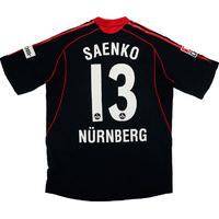 2006 07 nurnberg match worn home shirt saenko 13 v wolfsburg