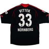 2006-07 Nurnberg Match Worn Home L/S Shirt Vittek #33 (v Wolfsburg)