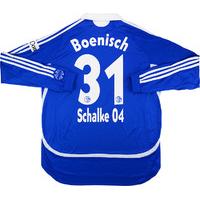 2006-07 Schalke Match Issue Home L/S Shirt Boenisch #31 (v Wolfsburg)