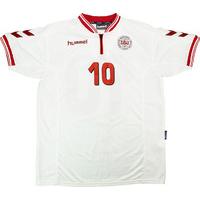 2000-02 Denmark Match Issue Away Shirt #10 (Rommedahl)