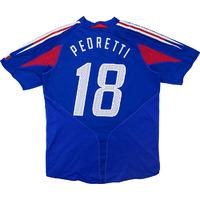 2004-06 France Player Issue Home Shirt Pedretti #18 (Excellent) L