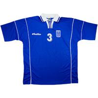 2000 Greece Match Worn Home Shirt #3 (Patsatzoglou) v Finland