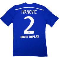 2014-15 Chelsea Match Issue Home Shirt Ivanovic #2 *w/Tags* L