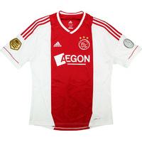 2012-13 Ajax Match Issue Signed Home Shirt Cuenca #28