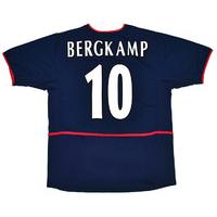 2002-04 Arsenal Away Shirt Bergkamp #10 (Excellent) XL