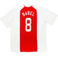 2005 06 ajax player issue home shirt babel 8 excellent xl