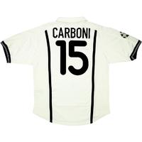 2000-01 Valencia Match Worn Champions League Home Shirt Carboni #15 (v Heerenveen)