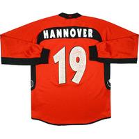 2002-03 Hannover 96 Match Issue Home L/S Shirt #19