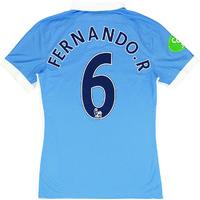 2015-16 Manchester City Match Issue International Champions Cup Home Shirt R.Fernando #6