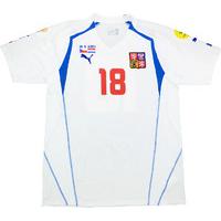 2004 Czech Republic Match Worn European Championship Away Shirt Heinz #18 (v Holland)