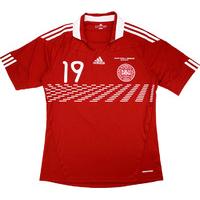 2010 denmark match issue home shirt rommedahl 19 v south africa