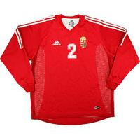 2002 Hungary Match Worn Home L/S Shirt #2 (Fehér) v Sweden