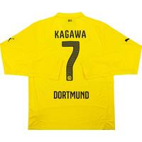 2014-15 Dortmund Home Champions League L/S Shirt Kagawa #7 *w/Tags*