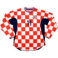 2001-02 Croatia Match Issue Home L/S Shirt #11 (Balaban)