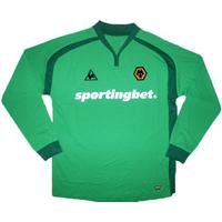 2009-10 Wolves Green GK Shirt (Very Good) XL