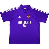 2003-04 Fiorentina Match Issue Home Shirt Bismark #17