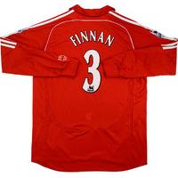 2006 07 liverpool home ls shirt finnan 3 excellent xl