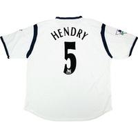 2001-02 Bolton Match Issue Home Shirt Hendry #5