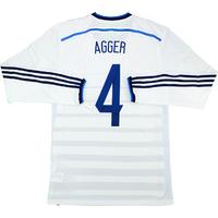 2014-15 Denmark Player Issue Adizero Away L/S Shirt Agger #4 *w/Tags*