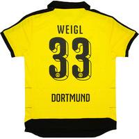 2015-16 Dortmund Home Shirt Weigl #33 *w/Tags*