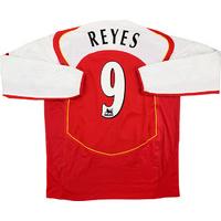 2004-05 Arsenal Match Issue Home L/S Shirt Reyes #9