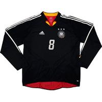 2004 Germany Match Issue Away L/S Shirt #8 (Hamann)