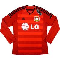 2014-15 Bayer Leverkusen Player Issue Home L/S Shirt *w/Tags*